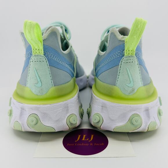 Nike Women's React Element 55 Sneakers 'Frosted Spruce' BQ2728-100 Size 7 - Picture 6 of 11